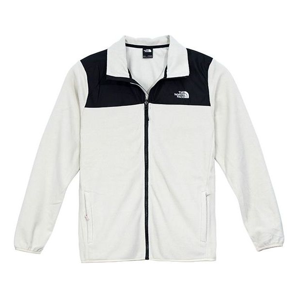 THE NORTH FACE Logo Fleece Jacket 'White' NF0A49AE-738
