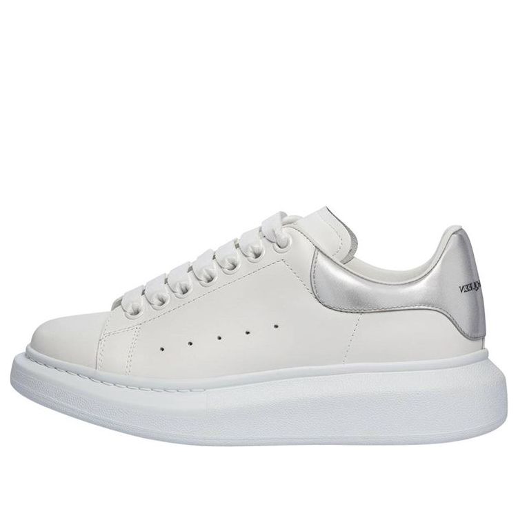 (WMNS) Alexander McQueen Oversized Shoes 'Cream White Silver' 718232WICGI9071