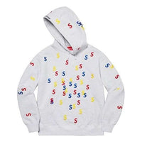 Supreme Embroidered S Hooded Sweatshirt 'White Yellow Red Blue' SUP-SS21-530