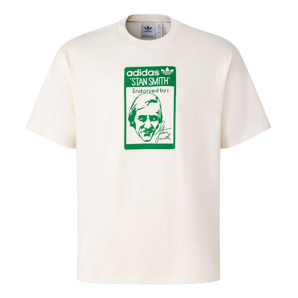 adidas Originals Stan Smith T-Shirt Asia Sizing 'White Green' JH1223