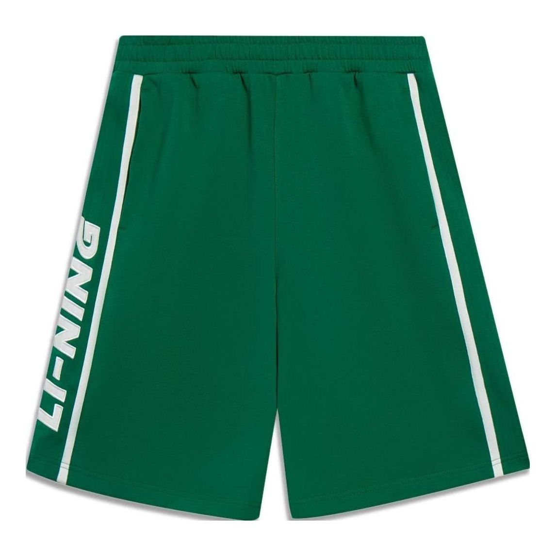 Li-Ning Stripe Embroidered Logo Shorts 'Green' AKST601-4