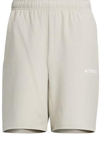 adidas Terrex AEROREADY Logo Shorts Asia Sizing 'Light Grey' IS0286