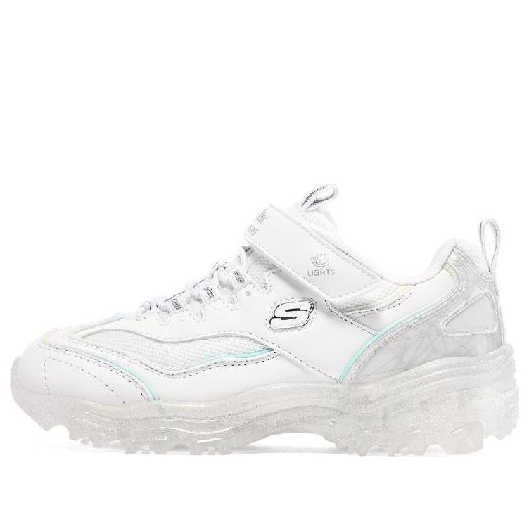 (GS) Skechers Ice D'lites 'White' 303907L-WMLT