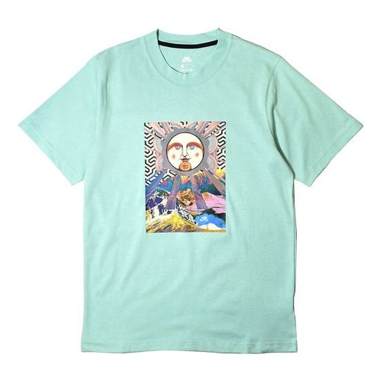 Nike SB Skateboard x The Killing Floor Jointly Signed Pattern Printing Sports Round Collar Male Green DD8463-382