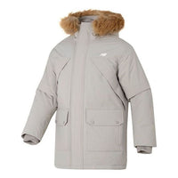 New Balance Warm Hooded Down Jacket 'Grey Brown' AMJ34323-SEN