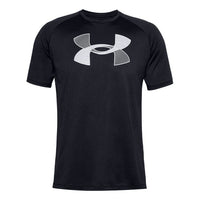 Under Armour Big Logo Tech Short Sleeve T-Shirt 'Black Grey' 1357234-001
