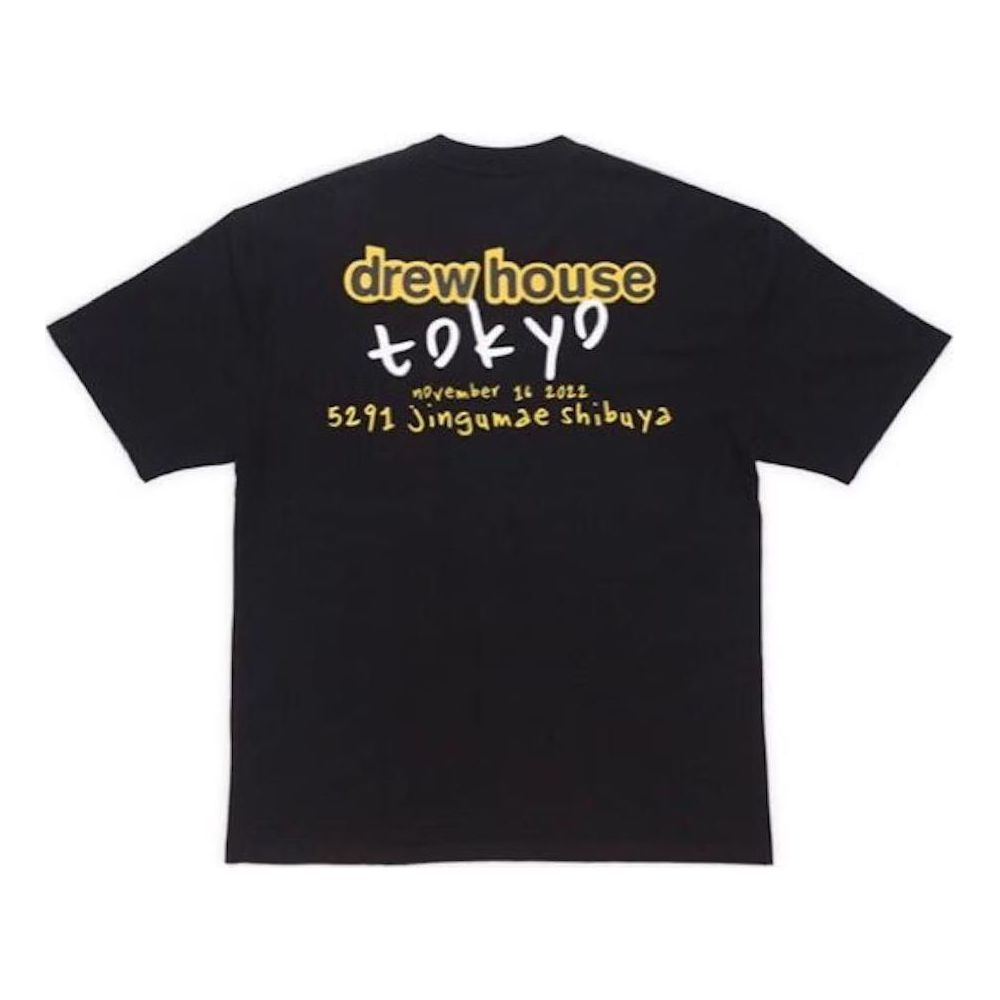 Drew House 2022 Toyko Pop-up Exclusive T-shirt 'Black' DR-FW22-810