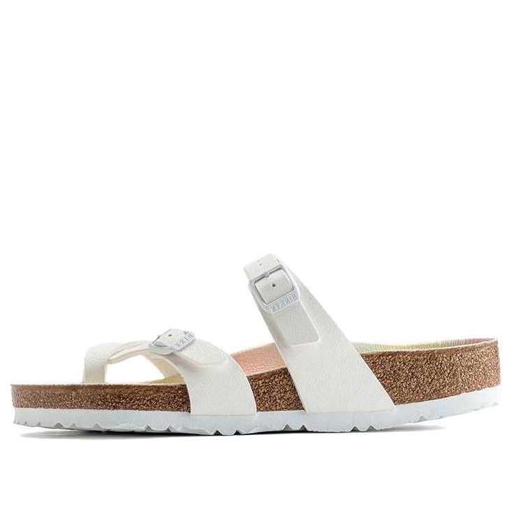 Birkenstock Mayari Vegan Birko-Flor Nubuck Sandals 'White' 1021187