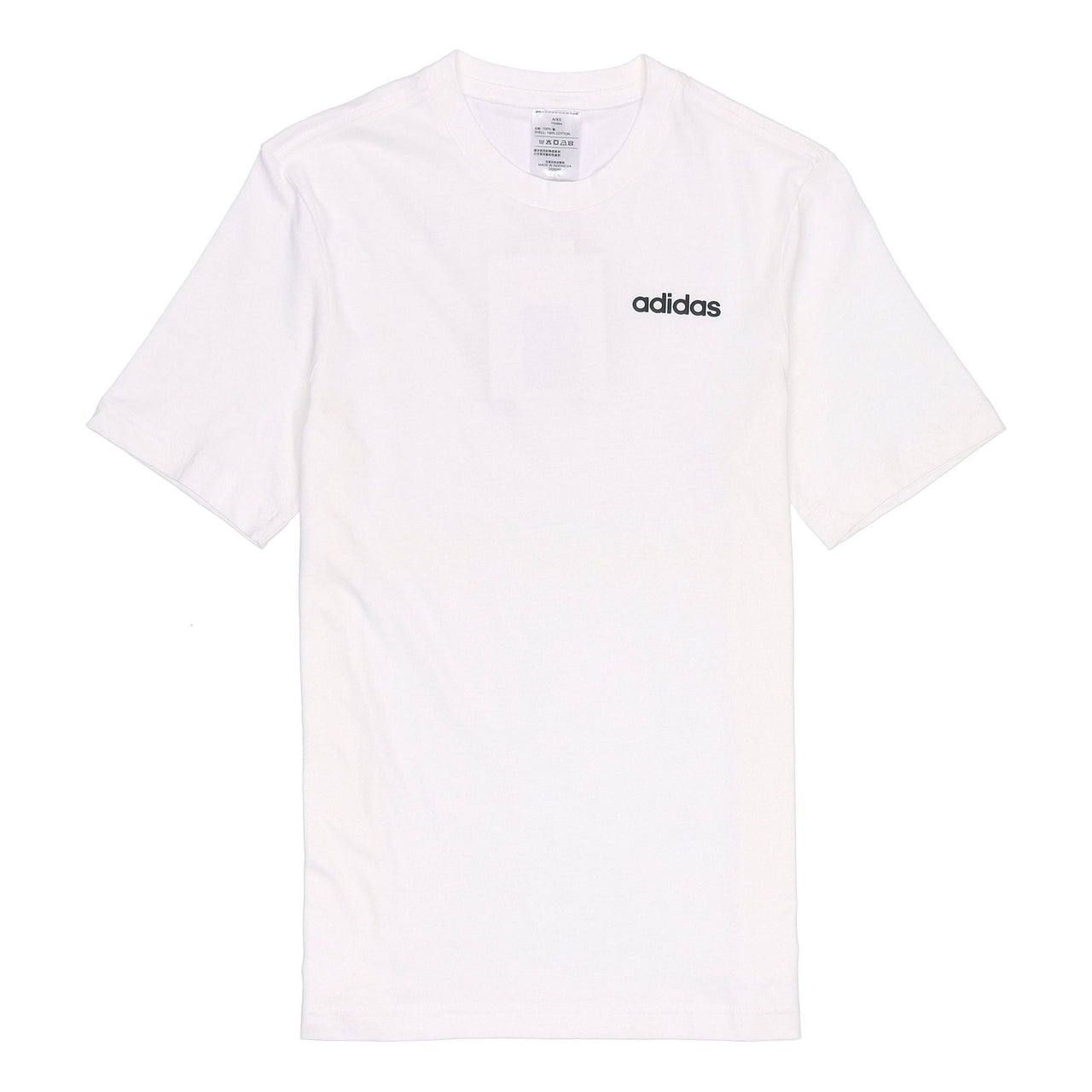 adidas E Pln Tee Round Neck Casual Sports Short Sleeve White DQ3089