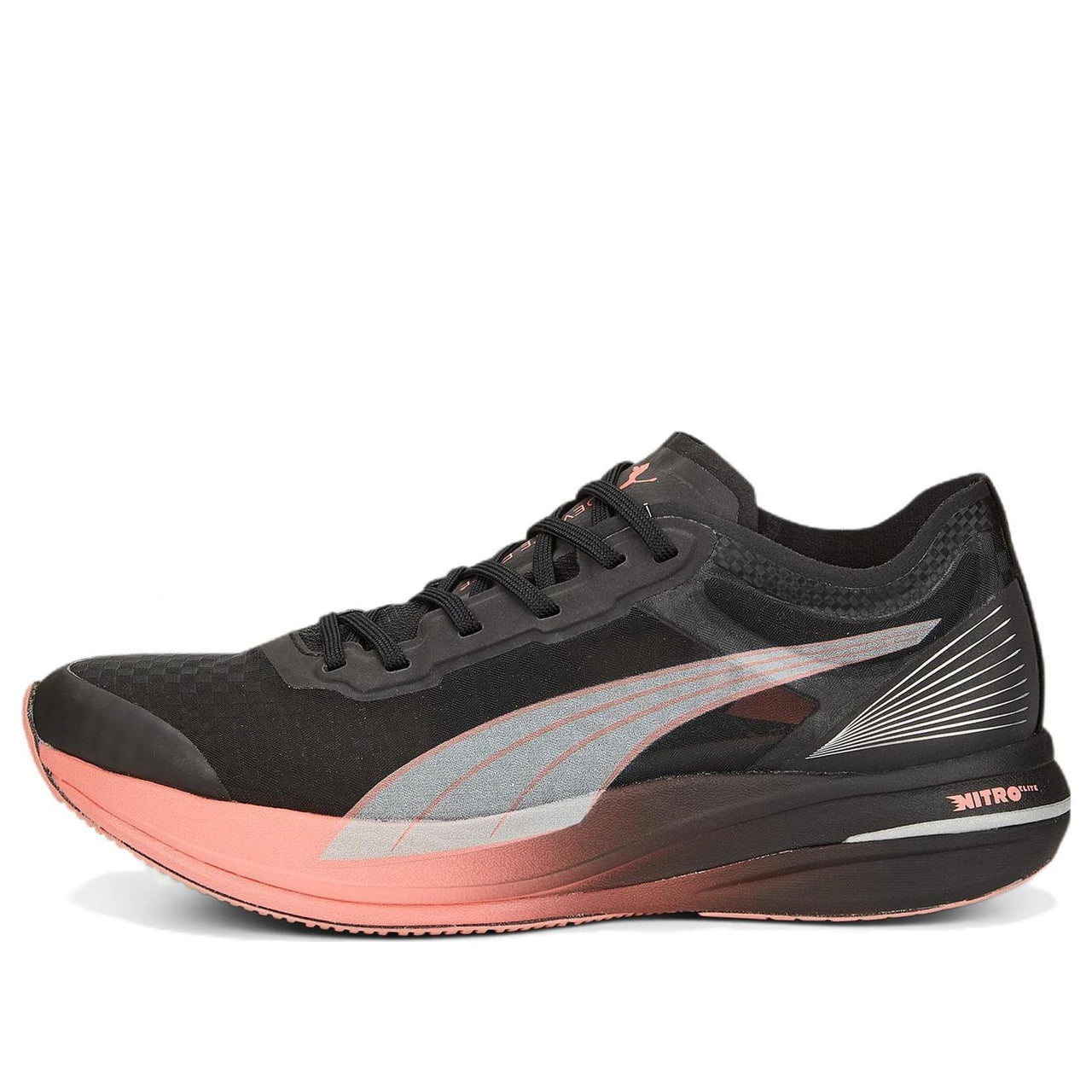 (WMNS) PUMA Deviate Nitro Carbon 'Black Carnation Pink' 377091-01