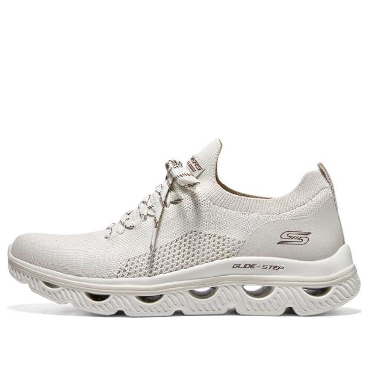 (WMNS) Skechers Bob'S Sport Arc Waves Shoes 'Light Grey' 117176-NAT