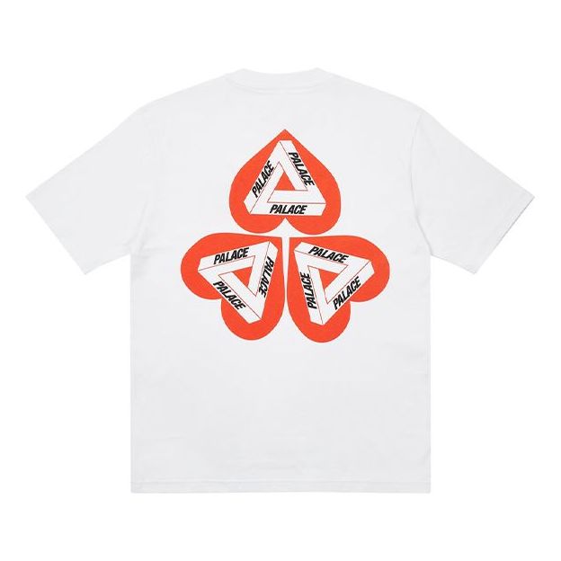 PALACE Heart Shape Tri-FERg Pattern Short Sleeve Unisex White P20TS105
