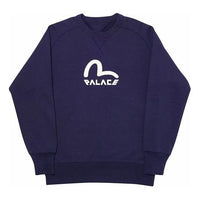 PALACE x EVISU Reversible Crew Logo Crewneck Blue PAL-SS20-010
