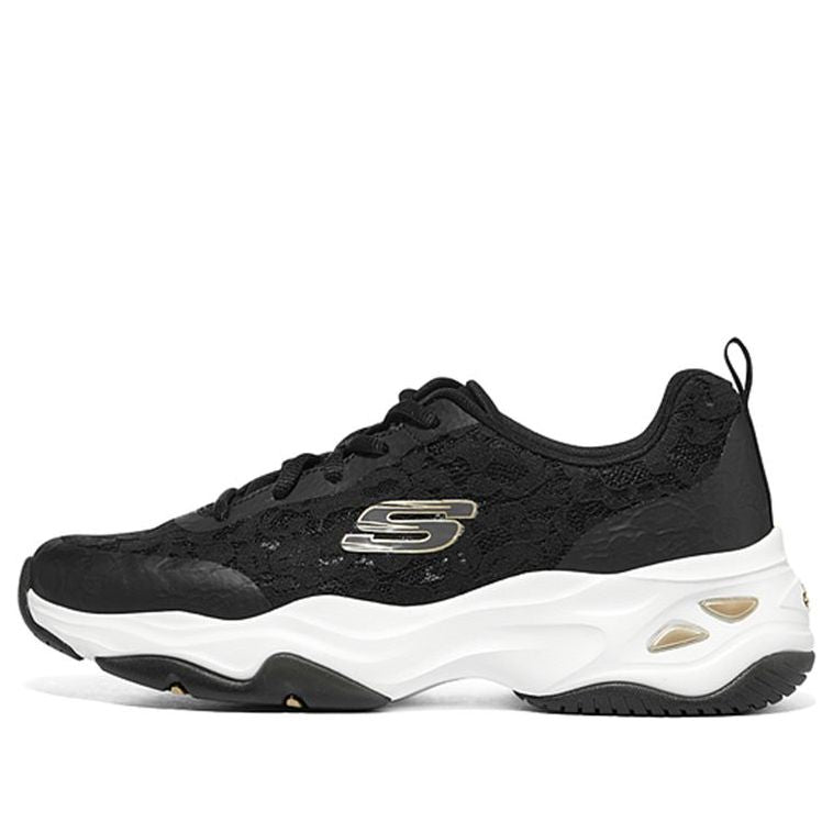 (WMNS) Skechers D'Lites 4.0 'Black' 896092-BKGD