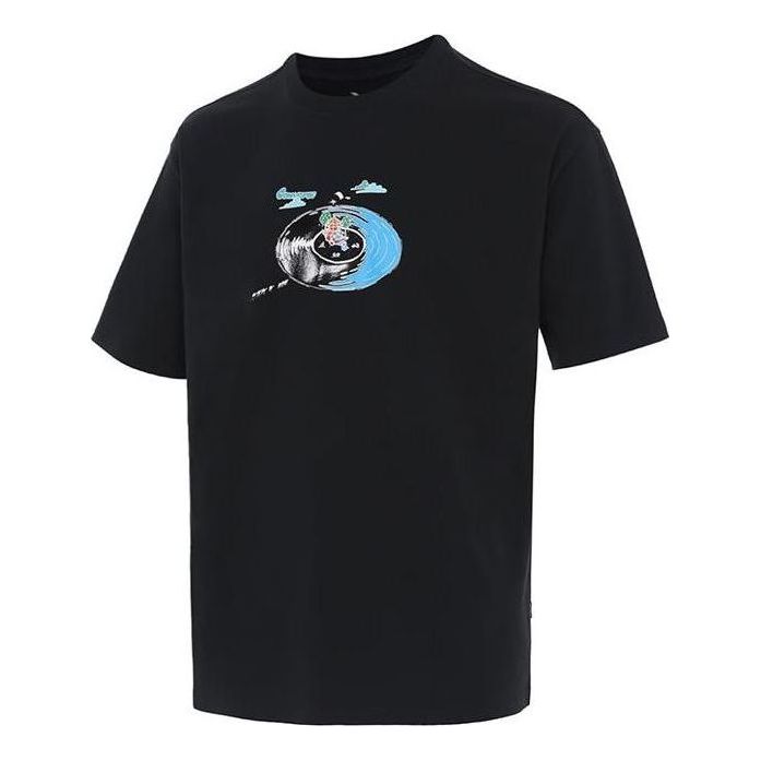 Converse Disk Jockey Logo T-Shirt 'Black' 10024875-A03