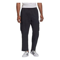 Men's adidas originals Trf A33 Crgp Funny Logo Cargo Pocket Sports Pants/Trousers/Joggers Black HI5271