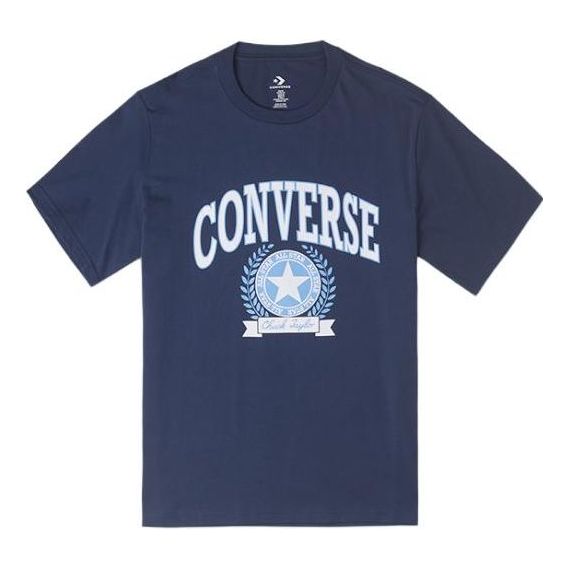 Converse Retro Collegiate Graphic T-Shirt 'Blue' 10025275-A02
