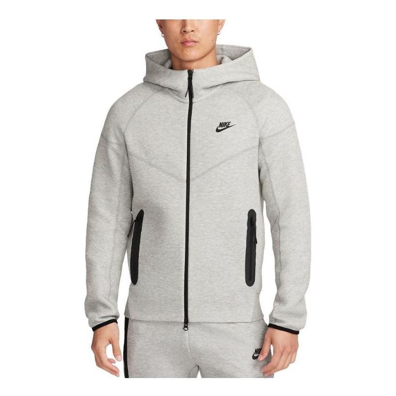 Nike Sportswear Tech Fleece Zipper Hooded Jacket Asia Sizing 'Grey' FB7922-063