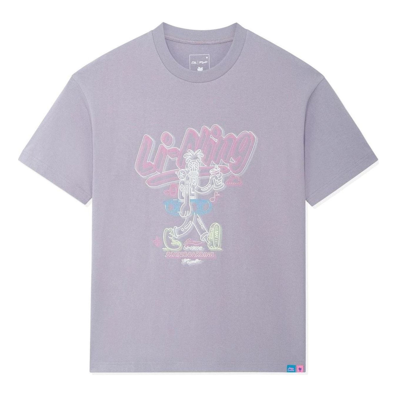 Li-Ning x Steven Harrington Graphic T-shirt 'Purple' AHSSC47-2