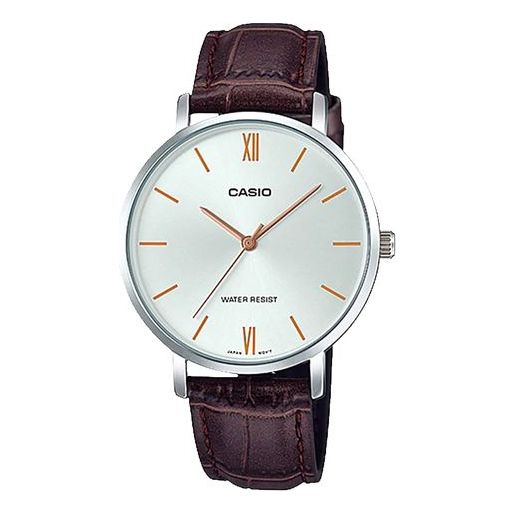 CASIO Ladies Quartz Dark-Purple Brown Analog LTP-VT01L-7B2
