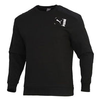 PUMA Nu-tility Round Neck Casual Pullover Sports Black 585239-01