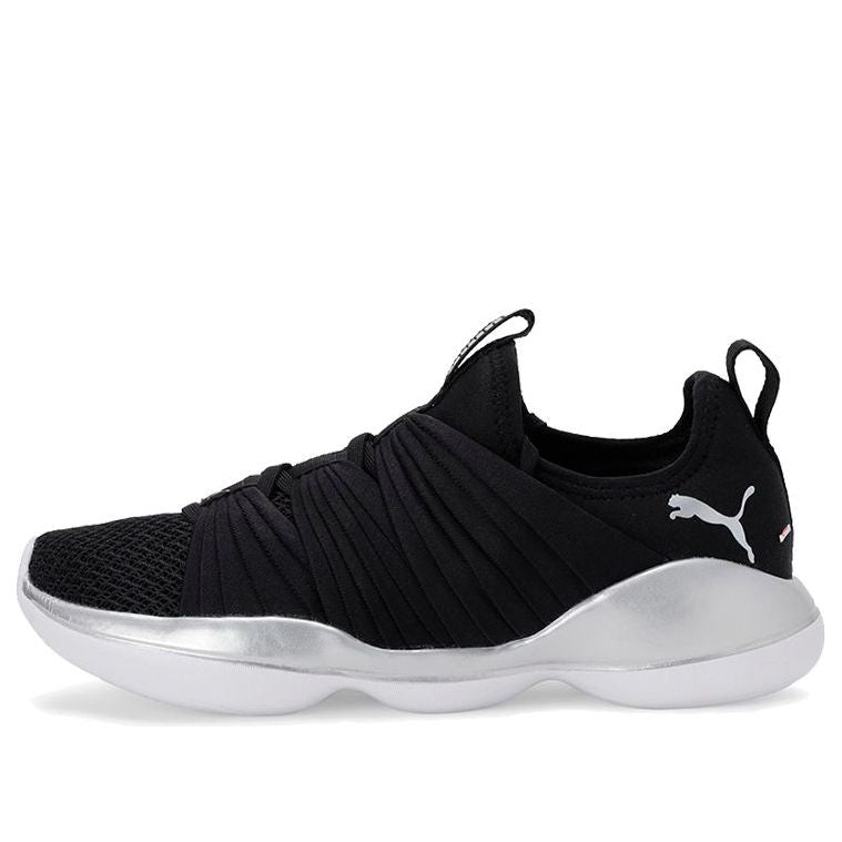 (WMNS) PUMA Flourish Low Top Black/Silver/White 192337-05