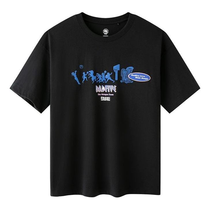 Li-Ning BadFive Graphic T-shirt 'Black Blue' AHST279-2