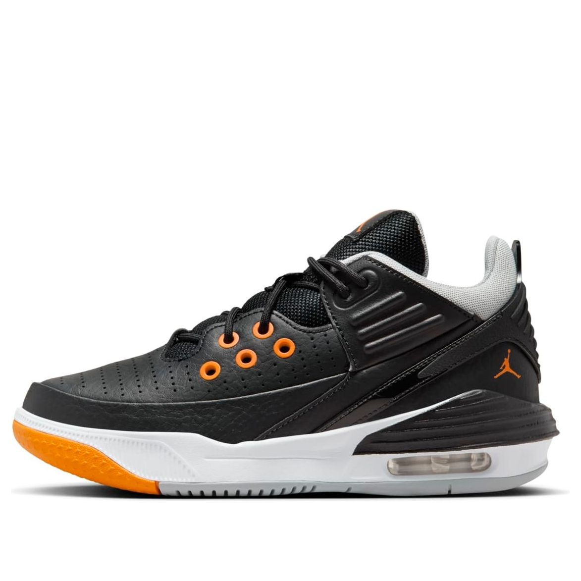 (GS) Air Jordan Max Aura 5 'Black Wolf Grey Magma Orange' DZ4352-008