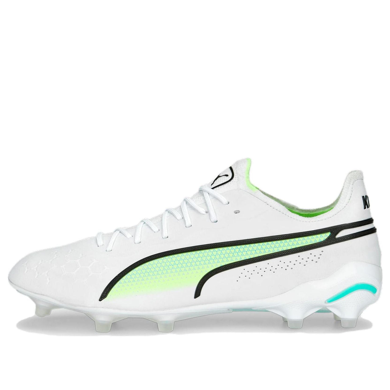 PUMA King Ultimate FG AG 'White Electric Peppermint' 107097-03