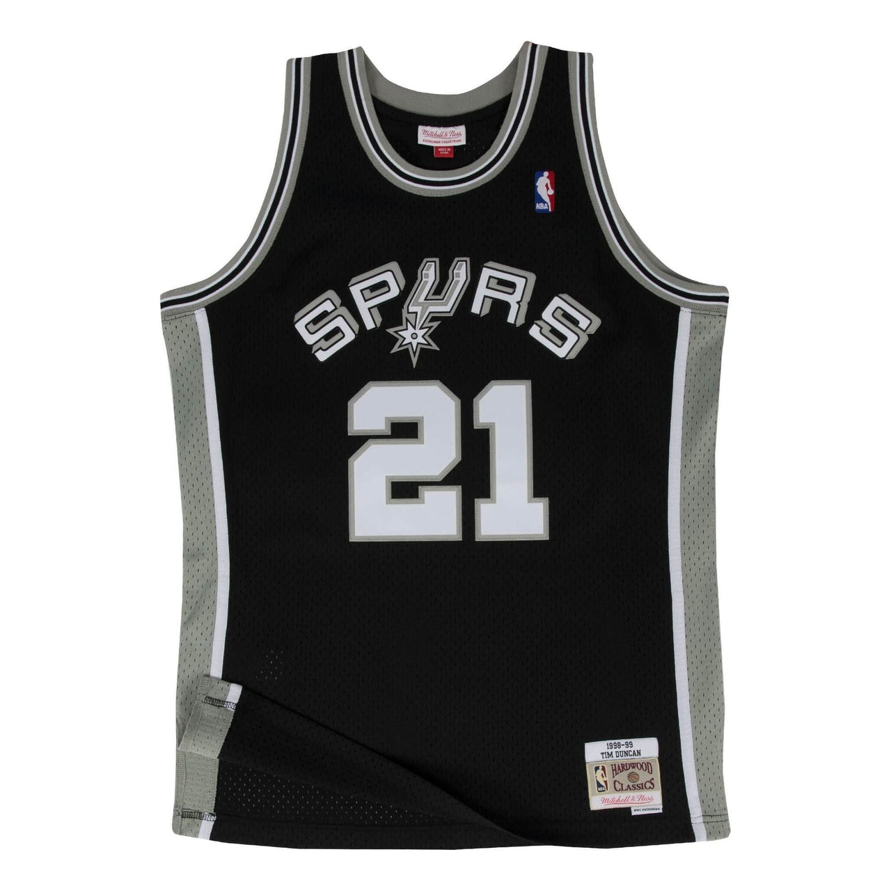 Mitchell & Ness NBA Tim Duncan San Antonio Spurs 1998/99 Road Swingman Jersey #21 SMJYGS18208-SASBLCK98TDU