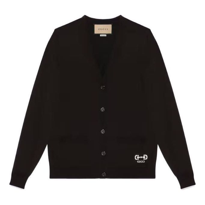 (WMNS) Gucci Extra Fine Wool Cardigan 'Black' 731059-XKCZ3-1043