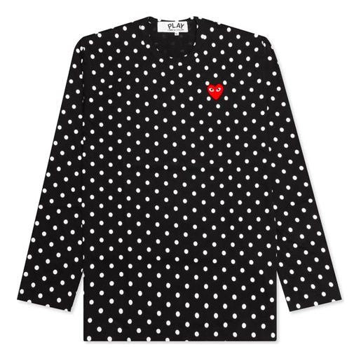 COMME des GARCONS PLAY Polka Dot Long Sleeves Tee 'Black White' AZ-T166-051-1