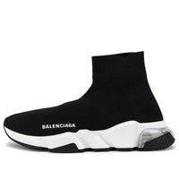 (WMNS) Balenciaga Speed Sneaker 'Clear Sole - Black' 607543W2DB61010