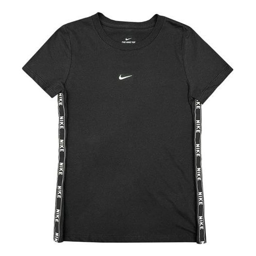 (WMNS) Nike Small logo Short Sleeve 'Black' DC0575-010