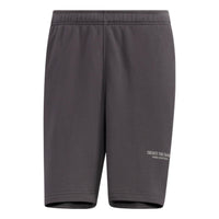 adidas Minimalistic Solid Color Alphabet Printing Casual Shorts Gray HZ7025