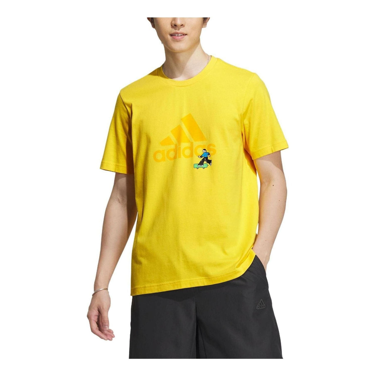 adidas Graphic Logo T-Shirt 'Yellow' IA8158