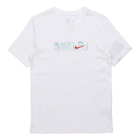 Nike LeBron logo Printing Short Sleeve White DD0001-100