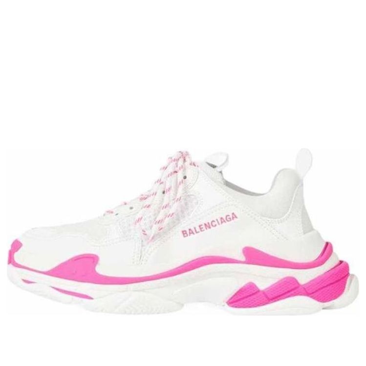 Balenciaga Triple S Sneakers 'White Fluo Pink' 536737W2CA35390