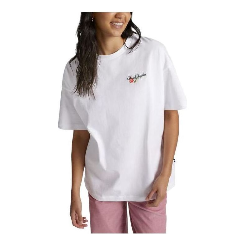 (WMNS) Converse Chuck Taylor High Summer Art OS Tee 'White' 10025186-A01