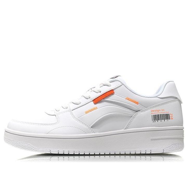 Li-Ning No.258 Classic Leisure Low 'White Orange' AGCN357-1