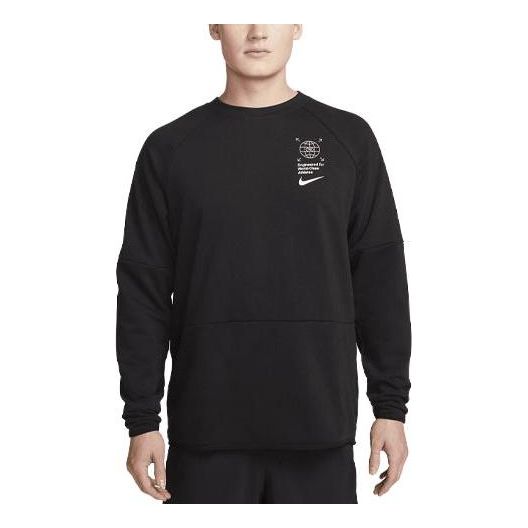 Nike Dri-FIT Men's Graphic Fitness Crew 'Black' DV9827-010