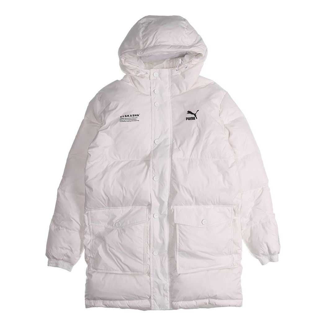 PUMA x Tyakasha Down Parka 'White Black' 595561-02