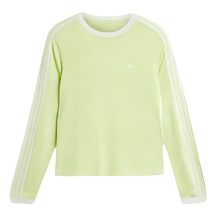 adidas x Wales Bonner Knit Long Sleeve T-shirt Asia Sizing 'Semi Frozen Yellow' IZ1892