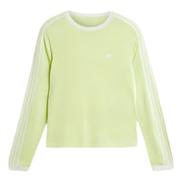 adidas x Wales Bonner Knit Long Sleeve T-shirt Asia Sizing 'Semi Frozen Yellow' IZ1892
