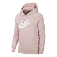 (WMNS) Nike Sportswear NSW Logo Hoodie 'Pink' BV4127-645