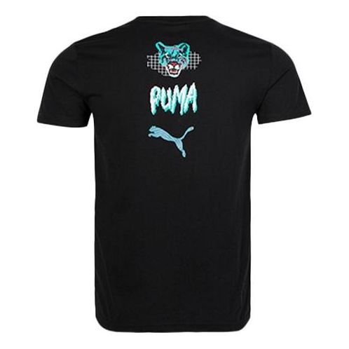 PUMA Graphic T-Shirt 'Black Blue White' 596037-51