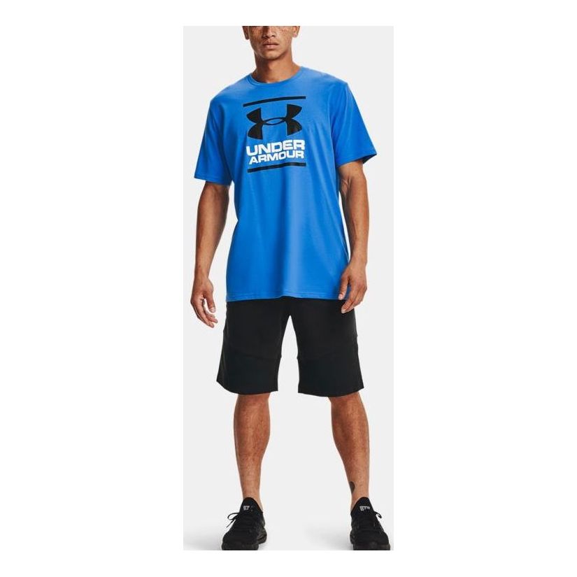 Men's Under Armour Gl Foundation Casual Round Neck Sports Breathable Short Sleeve Blue 1326849-787