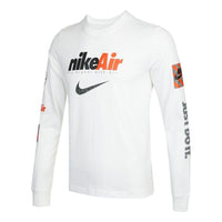 Nike Air Logo Printing Sports Breathable Long Sleeves White DJ1416-100
