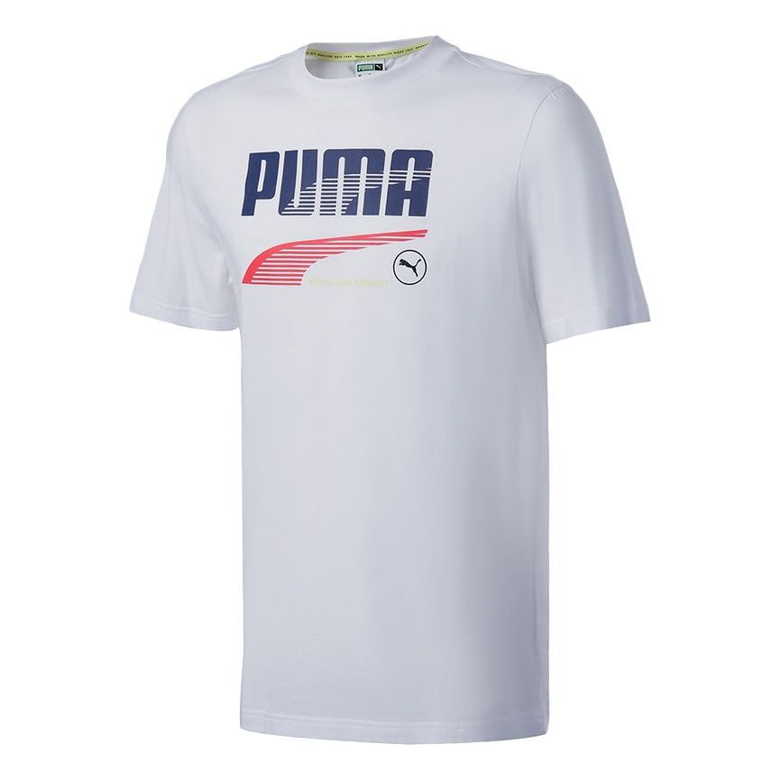 PUMA Team Graphic Tee 'White' 532704-02
