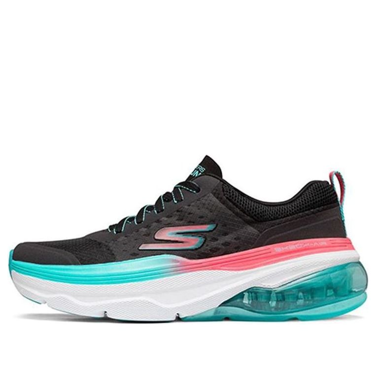 (WMNS) Skechers Max Cushioning Air 'Black Green' 128062-BKTQ